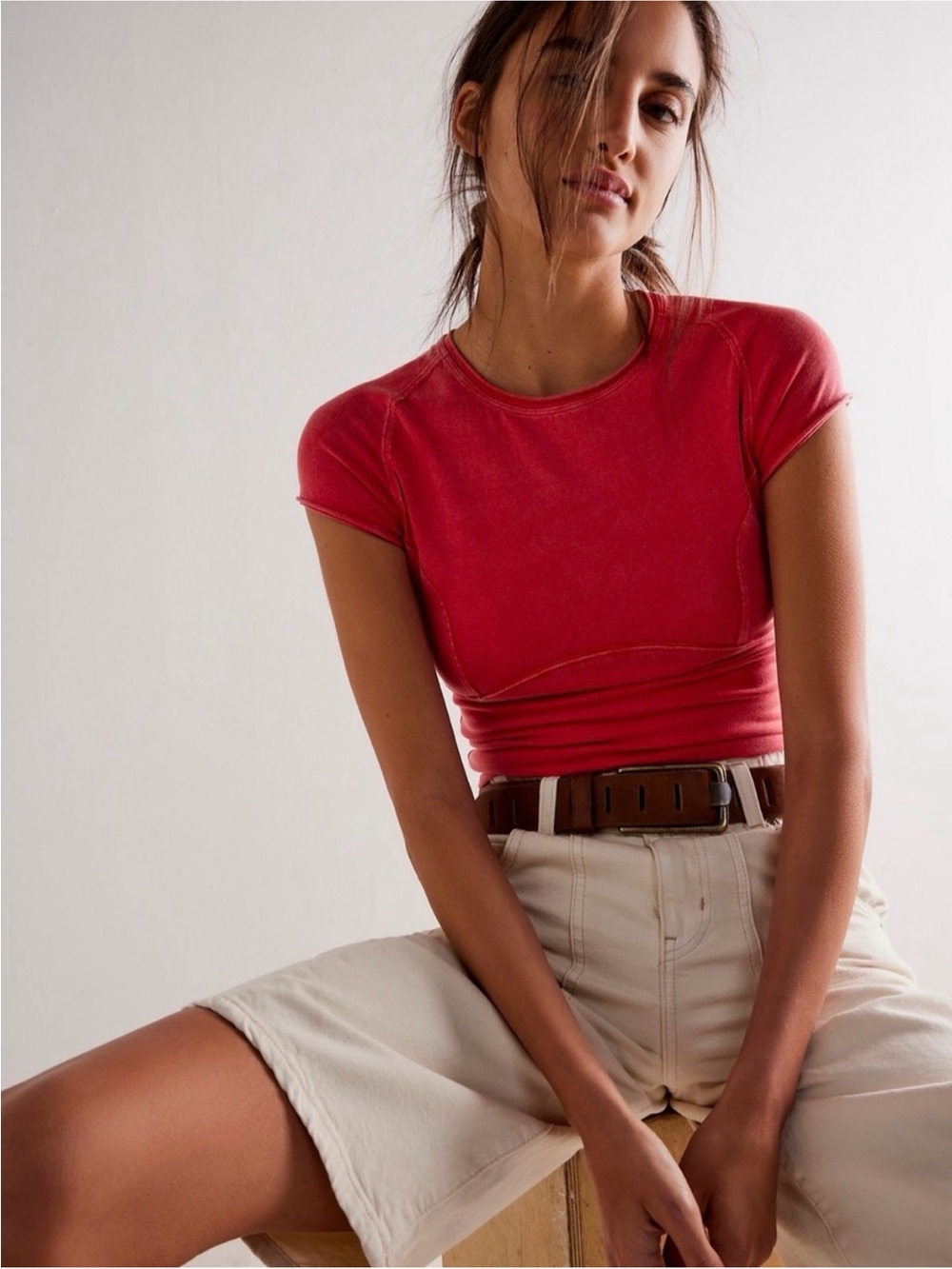 NWT We The Free Protagonist
Capped Sleeve Tee -L